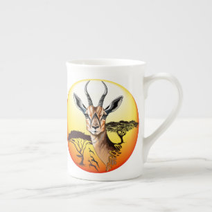 Caneca De Porcelana Gazelle African Antelope Wild Animal