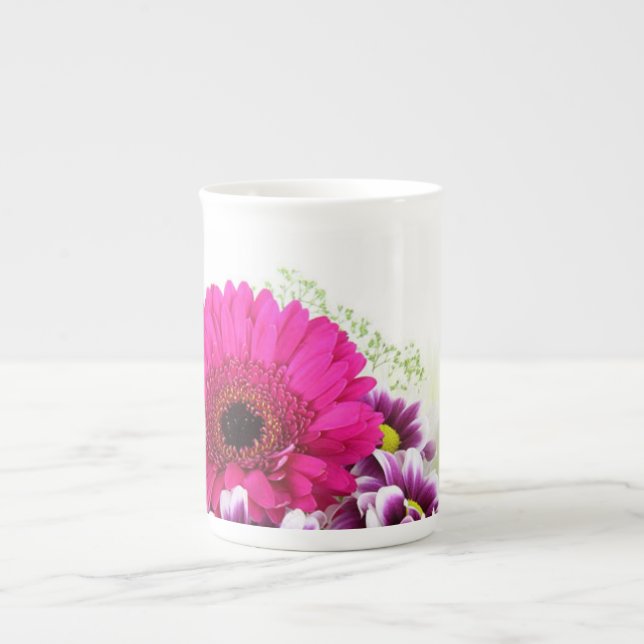 Caneca De Porcelana Gerbera Daisy Mug (Frente)