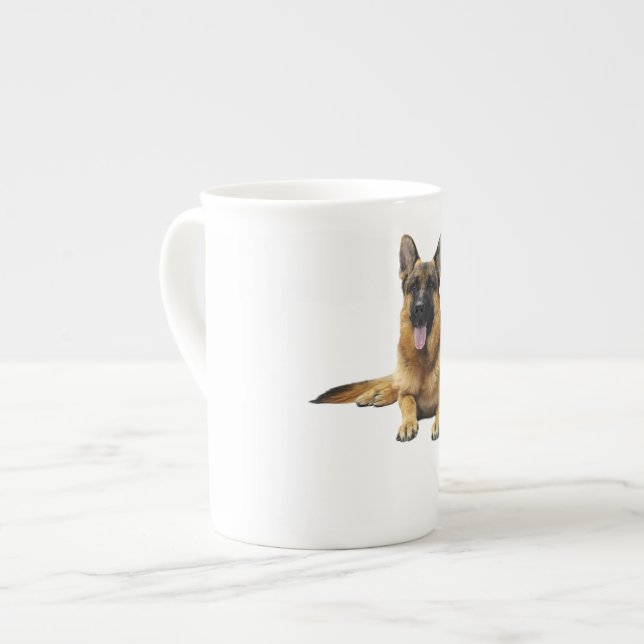 Caneca De Porcelana German shepherd (Frente Esquerda)