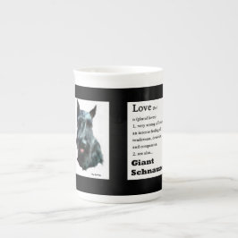 Caneca De Porcelana Giant Schnauzer Love Is Gifts