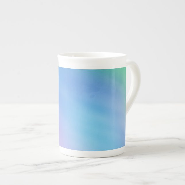 Caneca De Porcelana Girly Soft Rainbow Sky (Frente Esquerda)