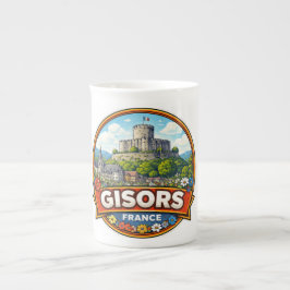 Caneca De Porcelana Gisors França 