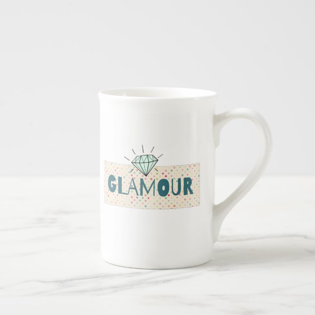 Caneca De Porcelana Glamour (Direita)
