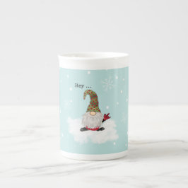 Caneca De Porcelana Gnome signs I Love you Mug