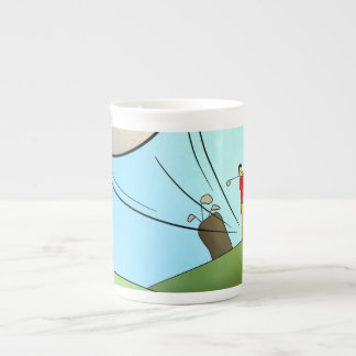 Caneca De Porcelana Golf Bone China Mug