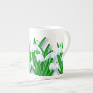 Caneca De Porcelana Gotas de neve
