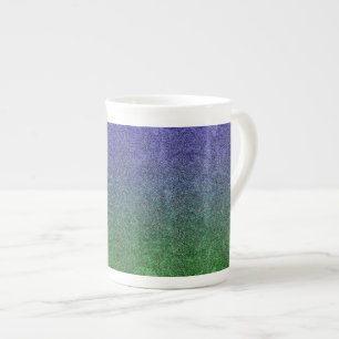 Caneca De Porcelana Gradiente de Largura da Floresta Noite de Queda