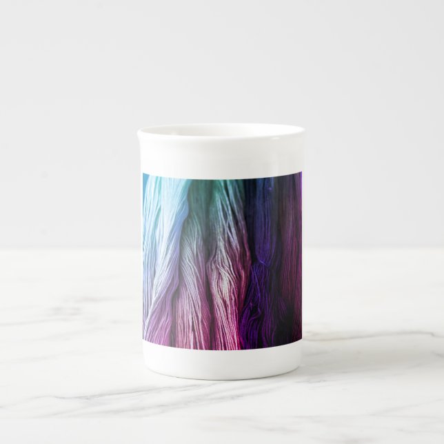 Caneca De Porcelana Gradiente Roxo De Café (Frente)