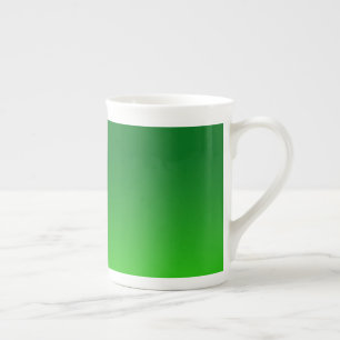 Caneca De Porcelana Gradiente Verde Ombre Vibrante Moderno Simples