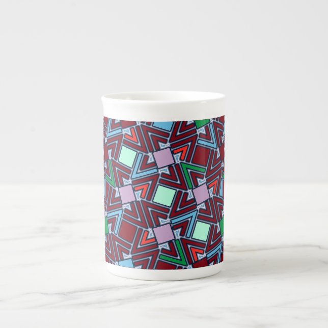 Caneca De Porcelana Graffiti Explosion Modern Geometric Pattern  (Frente)