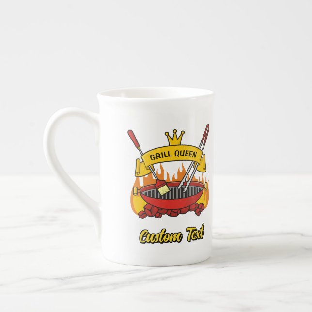 Caneca De Porcelana Grill Queen (Esquerda)