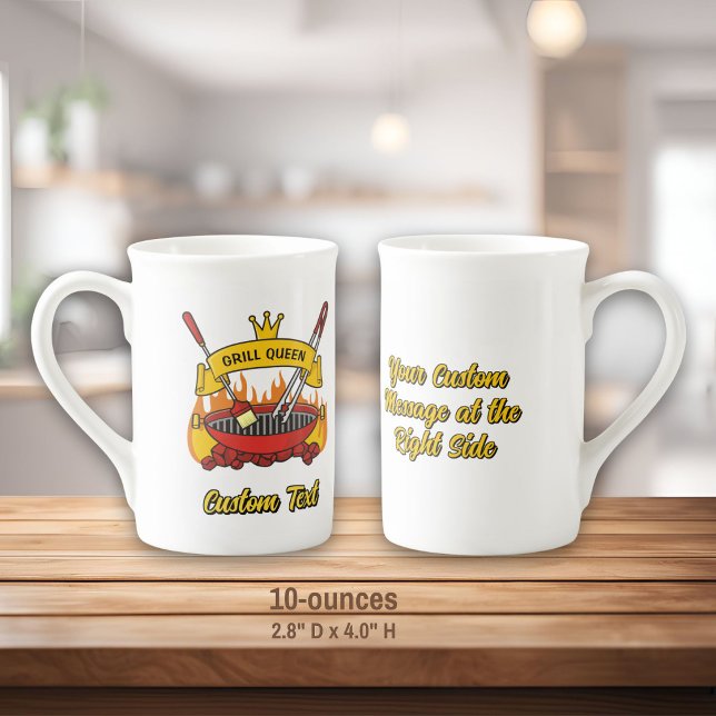 Caneca De Porcelana Grill Queen (Criador carregado)