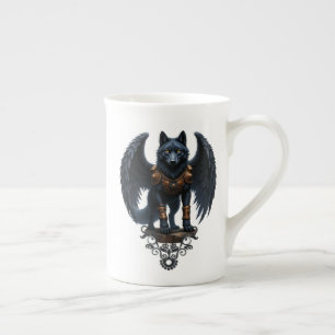 Caneca De Porcelana Guardião da Lua – O Lobo de Asa Preta