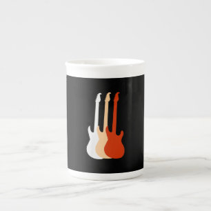 Caneca De Porcelana Guitarra Elétrica - Música do Leitor de Violão