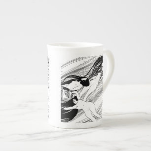 Caneca De Porcelana Gustav Klimt - Arte Japonesa Surreal no Sangue de 