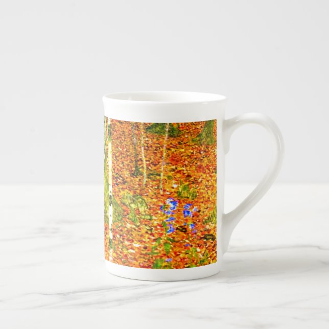 Caneca De Porcelana Gustav Klimt Birch Trees (Direita)