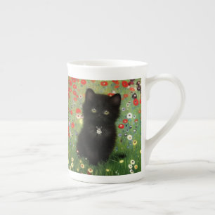 Caneca De Porcelana Gustav Klimt Kitten