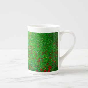Caneca De Porcelana Gustav Klimt Poppy Field