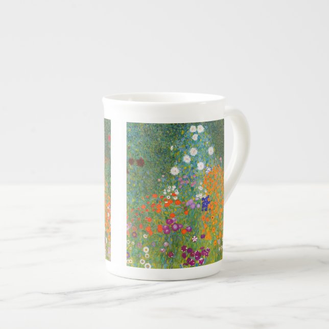 Caneca De Porcelana Gustavo Klimt: Jardim (Frente Esquerda)