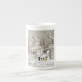 Caneca De Porcelana Habitues de Le Lapin Ágil es Ses