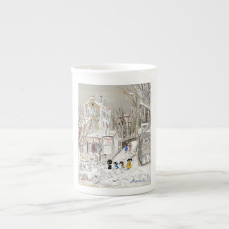 Caneca De Porcelana Habitues de Le Lapin Ágil es Ses