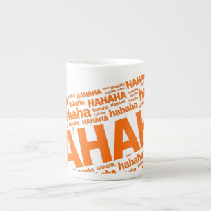 Caneca De Porcelana HAHAHA Risada Caótica Divertida