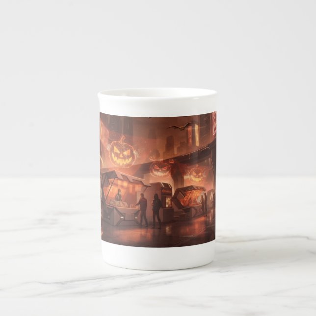 Caneca De Porcelana Halloween (Frente)