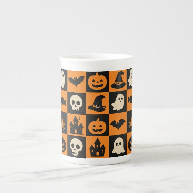 Caneca De Porcelana halloween (Frente)