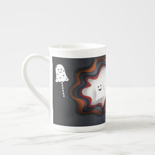 Caneca De Porcelana Halloween Trendy Design