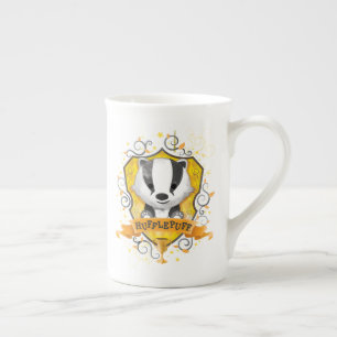 Caneca De Porcelana Harry Potter   Charmoso Brasão HUFFLEPUFF™