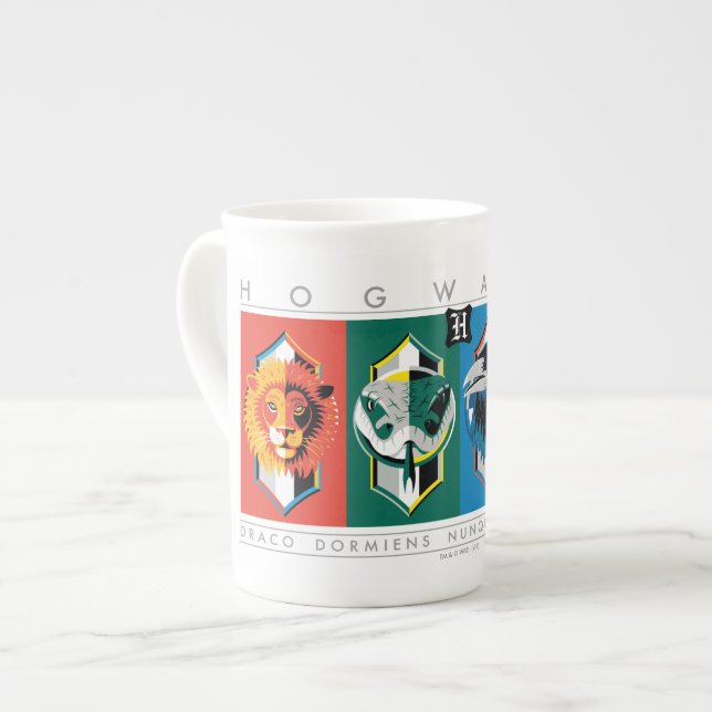 Caneca De Porcelana Harry Potter | HOGWARTS™ House Sigils (Frente Esquerda)