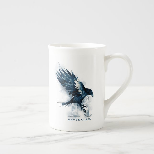 Caneca De Porcelana Harry Potter| RAVENCLAW™ Raven Watercolor (Direita)