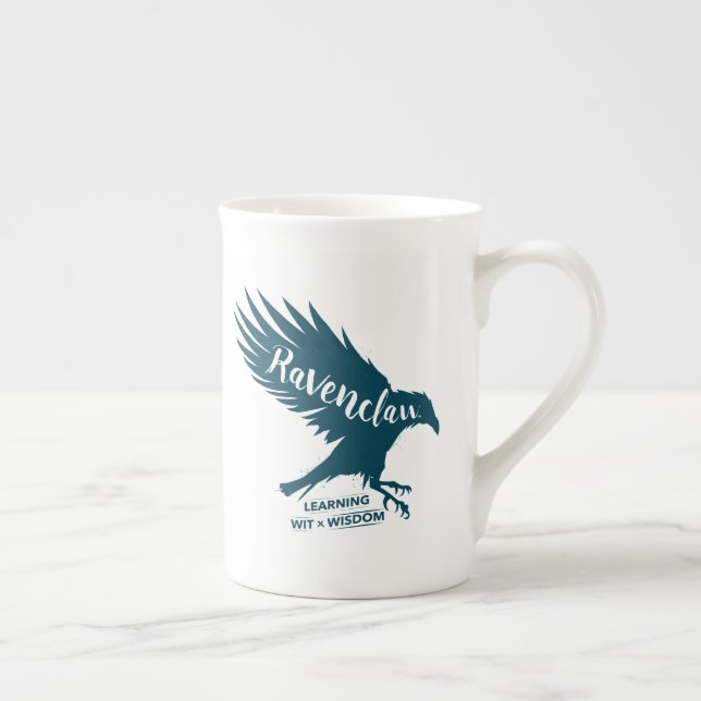 Caneca De Porcelana Harry Potter | Silhueta da RAVENCLAW™ Tipografia (Direita)