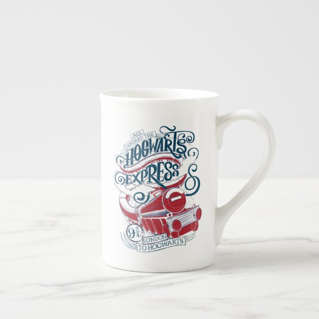 Caneca De Porcelana Harry Potter | Tipografia Hogwarts Express (Direita)