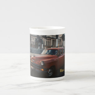 Caneca De Porcelana Havana Cuba Carro Clássico Antigo 
