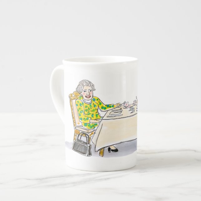 Caneca De Porcelana Her Majesty, Queen Elizabeth II (Frente Esquerda)