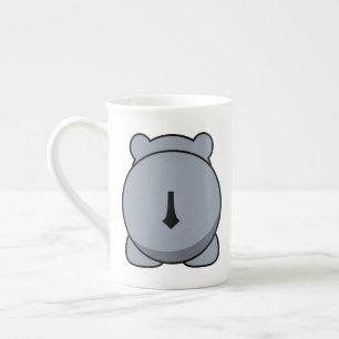 Caneca De Porcelana Hipopótamo bonito