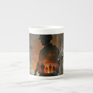 Caneca De Porcelana Honrar os Caídos – Lembrar seu Sacrifício