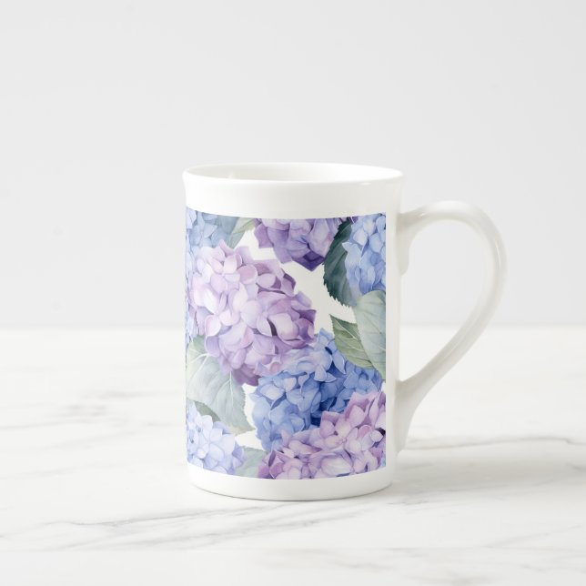 Caneca De Porcelana Hydrangeas (Direita)