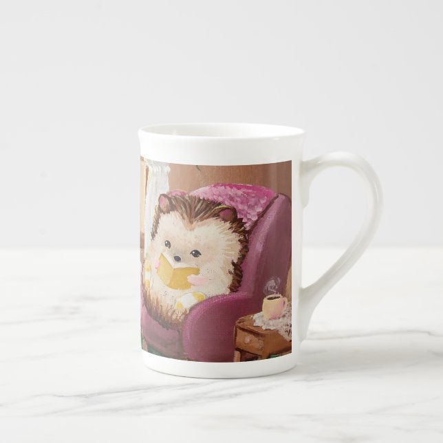 Caneca De Porcelana Hygge Hedgehog (Direita)