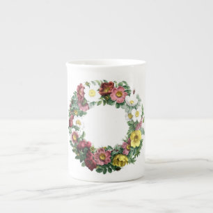 Caneca De Porcelana Ilustrações de Botânica Vintage
