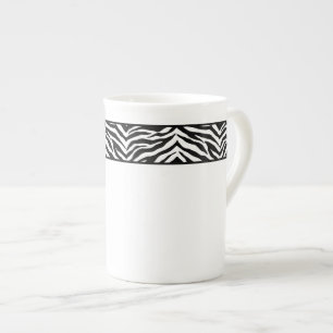 Caneca De Porcelana Impressão "Bone China Mug-Zebra"