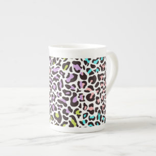 Caneca De Porcelana Impressão de leopardo