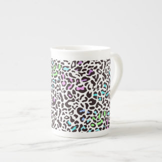 Caneca De Porcelana Impressão Pastel Leopard