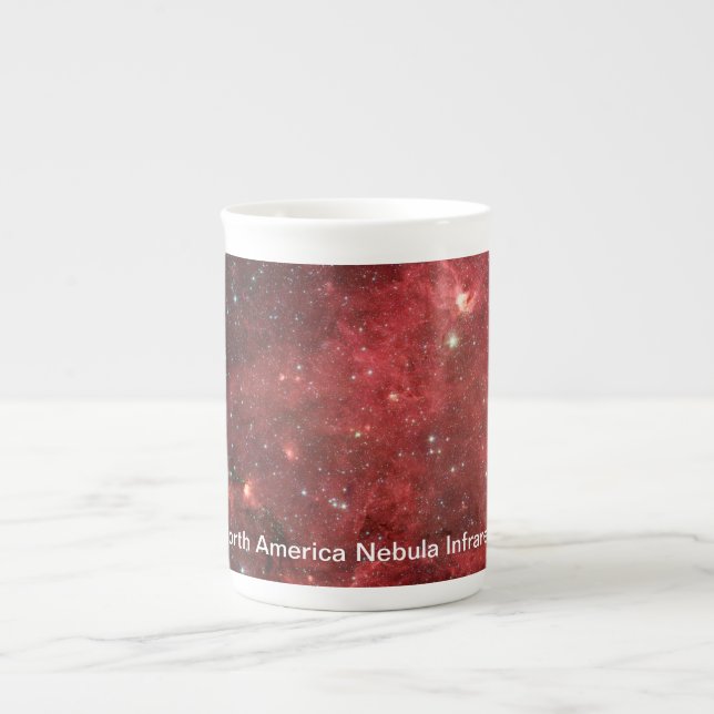 Caneca De Porcelana Infravermelho da Nebulosa América do Norte (Frente)