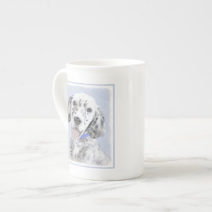 Caneca De Porcelana Inglês Setter Blue Belton pintando arte canina