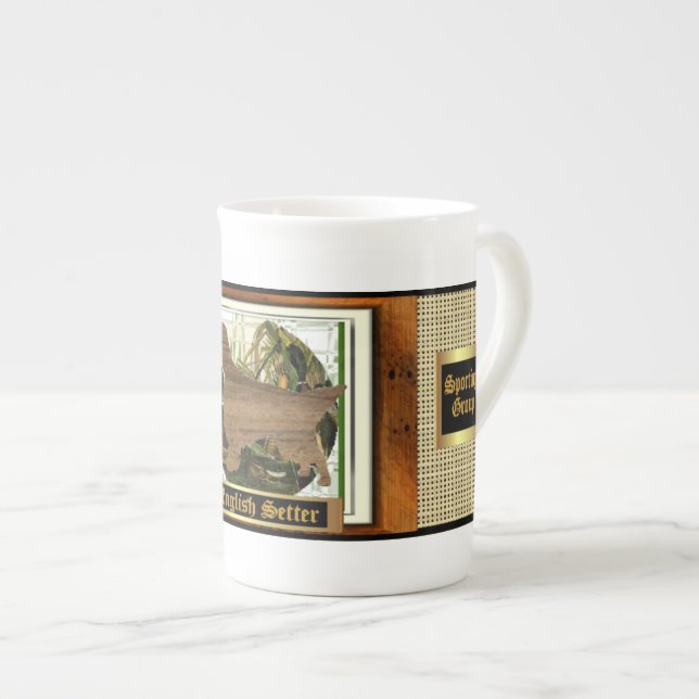 Caneca De Porcelana Inglês Setter Sporting (Frente Esquerda)