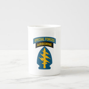Caneca De Porcelana Insígnia das Forças Especiais Tab Aerotransportado