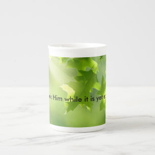 Caneca De Porcelana inspiração e amor da manhã