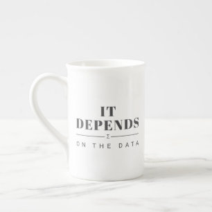 Caneca de Porcelana It Depends on the Data